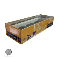 فنجان و نعلبکی آرکوپال مدل کوادراتو مشکی لومینارک