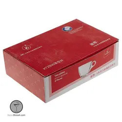فنجان چری لبطلا با گل چاپی بلینک مکس کد 95
