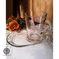 ست لیوان و زیر لیوان و بیسکویت  جفتی تریبکا پاشاباغچه کد 95781