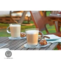 ست لیوان و زیر لیوان و بیسکویت  جفتی تریبکا پاشاباغچه کد 95781