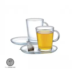 ست لیوان و زیر لیوان و بیسکویت  جفتی تریبکا پاشاباغچه کد 95781