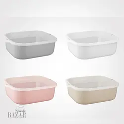 سرویس 8 پارچه آبکش و لگن نسیم لیمون