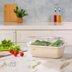 سبد نگهدارنده میوه و سبزیجات سایز بزرگ لیمون