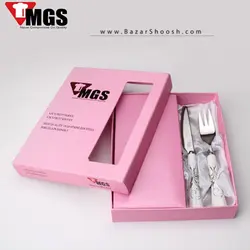کارد و چنگال دسته سرامیکی MGS طرح 1