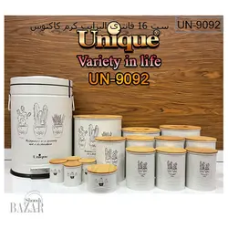 سرویس 16 پارچه الیزابت کرم کاکتوس یونیک 9092