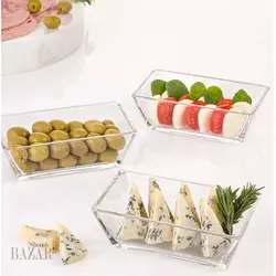 پیاله پذیرایی شش عددی مستطیل لیمون