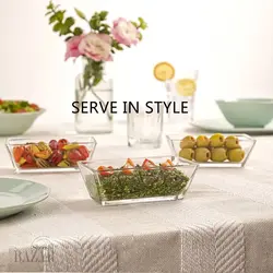 پیاله پذیرایی شش عددی مستطیل لیمون