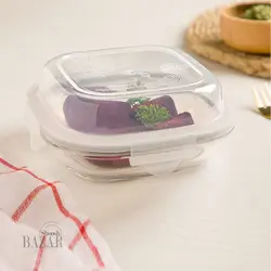 ظرف شیشه ای سرو و نگهداری 520 میلی لیتر لیمون