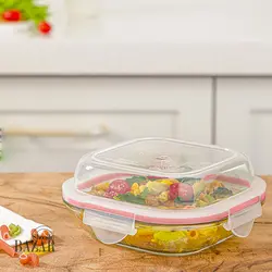 ظرف شیشه ای سرو و نگهداری 520 میلی لیتر لیمون