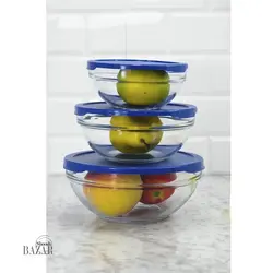 ظروف نگهدارنده 3 عددی گرد پاشاباغچه کد 98304