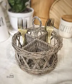 جای قاشق حصیری ایستاده آلفا