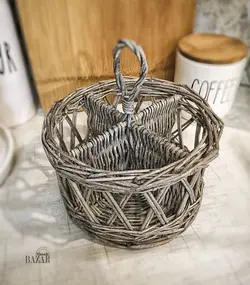 جای قاشق حصیری ایستاده آلفا