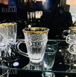 فنجان نگینی لب طلایی بلینک مکس