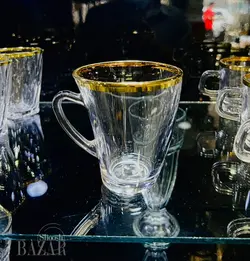 فنجان پنگوئن متوسط لب طلایی بلینک مکس