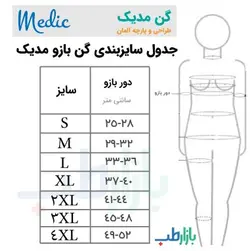 گن بعد از جراحی لیپوماتیک و لیفت بازو مدیک Medic کد 1008 | بازارطب