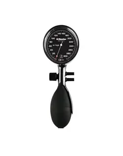 فشار سنج عقربه ای بازویی دو شلنگ ریشتر مدل e-mega مشکی | بازارطب