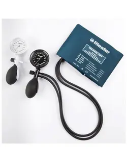 فشار سنج عقربه ای بازویی دو شلنگ ریشتر مدل e-mega مشکی | بازارطب