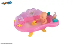 اسباب بازی دخترانه عروسک همراه با وان بیبی بورن