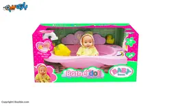 اسباب بازی دخترانه عروسک همراه با وان بیبی بورن
