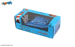 اسباب بازی نوستالژیک قایق نفتی سرمه ای خال خالی بزرگ