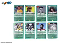 بازی رومیزی تاپ کارت ستارگان تاریخی فوتبال جهان ذهن آرا