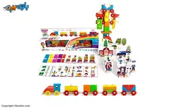 اسباب بازی قطار مونته سوری چوبی سپتا