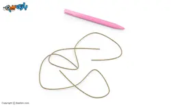 اسباب بازی آموزشی قاب دوخت پلاستیکی با سوزن لبخند