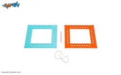 اسباب بازی آموزشی قاب دوخت پلاستیکی با سوزن لبخند