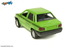 اسباب بازی پراید تاکسی سبز فلزی طاها