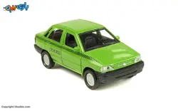 اسباب بازی پراید تاکسی سبز فلزی طاها