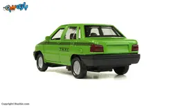 اسباب بازی پراید تاکسی سبز فلزی طاها