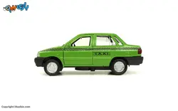 اسباب بازی پراید تاکسی سبز فلزی طاها