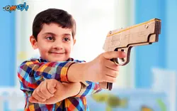 اسباب بازی تفنگ چوبی چوبین