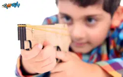 اسباب بازی تفنگ چوبی چوبین