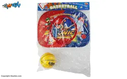 اسباب بازی ست بسکتبال دیواری سوپر با توپ طرح سونیک فکر بازینو