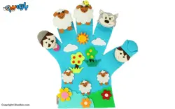 دستکش عروسکي قصه گو چوپان دروغگو مامان پري