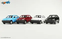 اسباب بازی پراید سفید فلزی طاها