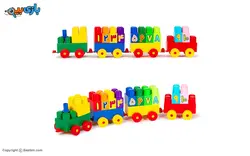 اسباب بازی آجره قطار اعداد با فرزندان