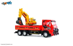 اسباب بازی کامیون حمل بیل مکانیکی درج