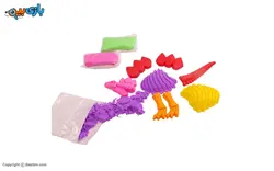 کاردستی شن جادویی 3 رنگ دایناسور شن جادویی