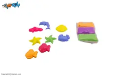 کاردستی شن جادویی سه رنگ دریایی شن جادویی