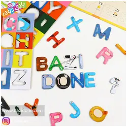 خرید کتاب حروف انگلیسی چوبی مگنتی - بازی دونه