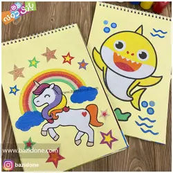 خرید دفتر نقاشی ماسه ای - بازی دونه