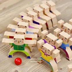 خرید برج تعادلی خرس چوبی - بازی دونه