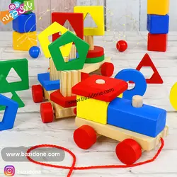 خرید قطار چوبی مونته سوری - بازی دونه