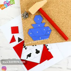 خرید بازی فکری میخ و چکش تنگرام - بازی دونه