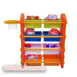 خرید قفسه اسباب بازی اتاق کودک - بازی دونه