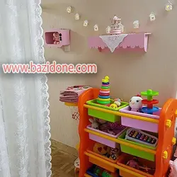 خرید قفسه اسباب بازی اتاق کودک - بازی دونه