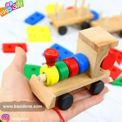 خرید قطار چوبی مونته سوری اشکال - بازی دونه