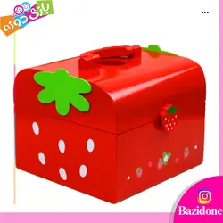 خرید اسباب بازی چوبی کیک تولد توت فرنگی - بازی دونه